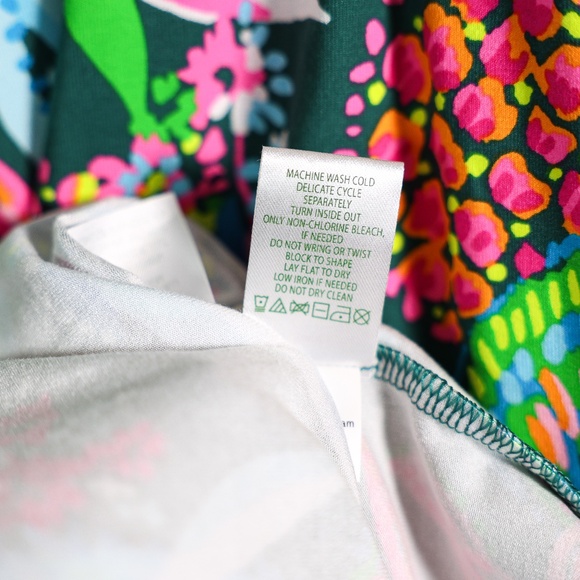 Lilly Pulitzer Chiara Tiered Cotton Pullover Tiered Sunshine Jungle Dress Medium - Picture 3 of 4